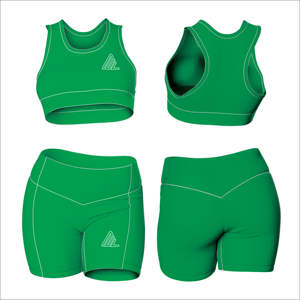 Ensemble de yoga taille haute à motif solide pour femmes Logo personnalisé soutien-gorge Legging 2 pièces entraînement sport Fitness antibactérien et respirant - Product Image 1