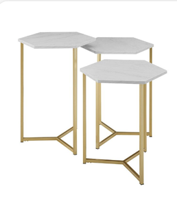 โต๊ะทรงหกเหลี่ยมออกแบบพิเศษสำหรับห้องนั่งเล่นเฟอร์นิเจอร์ภายในบ้านขนาดใหญ่ตามต้องการ - Product Image 1