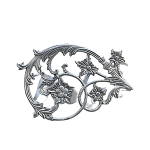 Rampe de balcon en fonte royale à motif floral, design moderne, finition hautement polie, gris, Balaji Metals EBM-02581, résistant à la rouille, 5 ans - Product Image 1