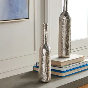 Florero de Metal Decorativo Contemporáneo para Interiores del Hogar, Florero de Estilo Contemporáneo Ultra Suave, Mayorista - Product Image 3