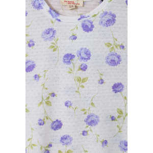 Camiseta gráfica de marca para niñas en ropa elegante blanca para niñas jóvenes - Product Image 1