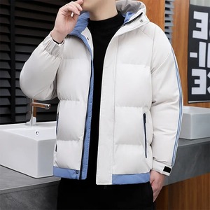 Clásico superventas abrigo de algodón con dos capucha para hombre chaqueta acolchada de algodón grueso chaqueta acolchada con capucha para estudiantes chaqueta informal para jóvenes - Product Image 2