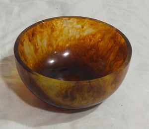 Bol à salade et à fruits classique en résine, avec cuillère et fourchette, écologique, poli, personnalisable, poids, occasion de fête - Product Image 2