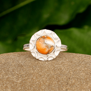 แหวนพลอยเทอร์ควอยส์สีเงินสเตอร์ลิง925 8x8มม. สำหรับงานแต่งงานของผู้หญิงคอลเลกชันพรีเมียม - Product Image 1