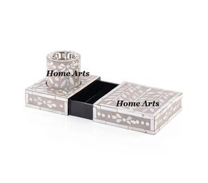 ที่จุดธูปทำด้วยมือสีดำและสีขาว - Product Image 2