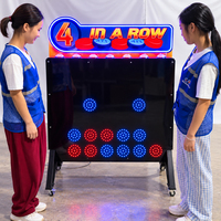 Songfa LED 4 rangées, machine de jeu d'arcade électronique lumineuse, jeu de stratégie, pour événements et locations de fêtes, équipement de terrain de jeux, en PP, fabriqué en Chine