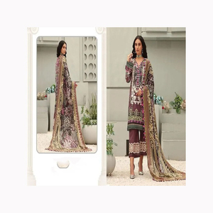 Pakistanais Indien Salwar Kameez Cousu Shalwar Kameez Ready Made Anarkali Robe Tissu Eid Collection Vente Robe - Product Image 5