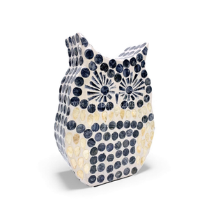 Figura de Búho de Halloween Única de Nácar Natural, Artículo Decorativo Hecho a Mano para Exhibición de Mesa Espeluznante, de Vietnam - Product Image 2