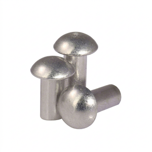 Rivets plats en acier inoxydable 304 316, tête plate, M2 à M8, norme DIN, grade 109 et 129, finition brute - Product Image 1