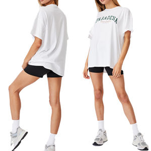 เสื้อยืดพิมพ์ลายเสื้อยืดพิมพ์ลายเสื้อยืดพิมพ์ลายเฮฟวีเวตเสื้อถักแบบเรียบ - Product Image 5