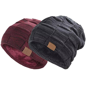 Venta al por mayor de gorros de calavera para hombre con estilos de colores personalizados para deportes de invierno. Cómodo 100% algodón transpirable impermeable - Product Image 1