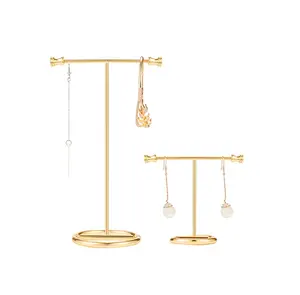 Wholesale brass Jewelry Display stand Fine Necklace Earring Jewelry Display Stand and handmade use for hot sale