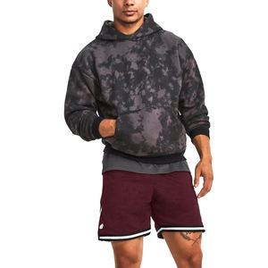 Bas quantité minimale de commande Logo personnalisé sweats à capuche vierges pull hommes 100% coton noir lavage à l'acide à capuche surdimensionné Vintage sweats à capuche lavés - Product Image 6