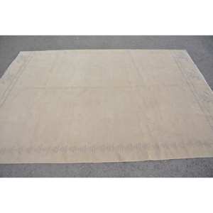 Tapis Turc Vintage Moderne de 6.6X9.3 pieds Beige Gris Patchwork Design Classique Support en Latex de Laine de Grande Surface pour Décoration de Couloir de Chambre - Product Image 4