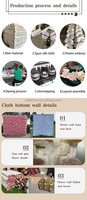 Panneaux muraux de fleurs artificielles 5D/3D luxueux et magnifiques OEM pour la décoration de mariage, de fête et de maison, mur de fleurs vertes