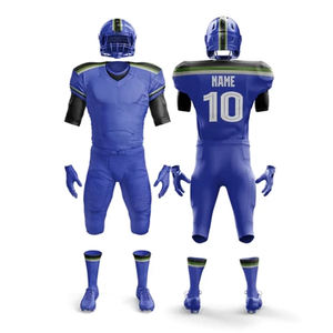 2025 Nuevo diseño Ropa deportiva Proveedor de uniformes Kits de partidos sublimados personalizados para jóvenes MOQ bajo Envío rápido Camiseta de fútbol americano - Product Image 6