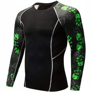 Rashguard à manches longues personnalisé pour homme, rashguard à manches longues avec logo sur la poitrine, personnalisé pour MMA, BJJ, entraînement unisexe - Product Image 3