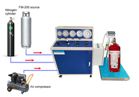 Pemadam api mesin pengisi silinder CO2, peralatan isi ulang pompa Booster FM200