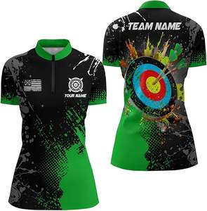 Camisetas de Tiro con Arco Duraderas de Alto Rendimiento de Secado Rápido Elásticas Jersey de Equipo Reversible Diseño sin Costuras Sublimación para Mujer - Product Image 6