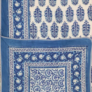 Jaipur Handmade Soft Cotton Single <b>Bed</b> Dohar Breathable Traditional Hand <b>Block</b> Printed 100% Cotton Reversible Handcrafted Dohar - Product Image 1