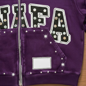 Survêtements d'hiver pour hommes avec broderie en strass de haute qualité, prix ajustable, survêtements en strass pour hommes - Product Image 5