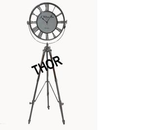 Horloge de sol pour la maison, horloge sur pied sur trépied en acier, horloges décoratives - Product Image 3