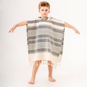 Serviette de bain à capuche pour enfants Anatolia, rayée, âges 2-5 ans, 100% coton - Product Image 1