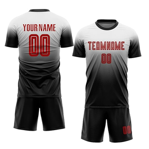Kits de entrenamiento de camiseta de fútbol con estampado personalizado, conjunto de uniforme deportivo de fútbol con pantalones cortos, camisetas de Club - Product Image 1