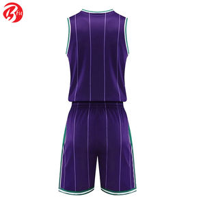 Conjuntos de uniformes de baloncesto de sublimación completa de alta calidad BSCI poliéster ropa deportiva transpirable de talla grande Compatible impreso - Product Image 5