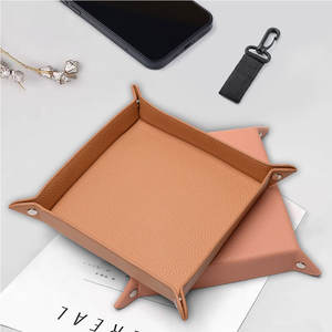 ถาดใส่ลูกเต๋าหนัง PU คุณภาพสูงแบบขายส่ง ถาดใส่ลูกเต๋าสีตามสั่ง ถาดใส่ลูกเต๋าแบบพับได้ - Product Image 5