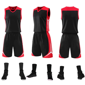 Ensemble de vêtements de sport d'été de haute qualité avec impression de logo personnalisée, uniforme de basket-ball avec impression par sublimation à vendre - Product Image 4