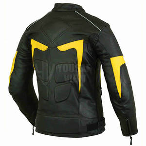 2025 moto cuir veste dos soutien moto Auto course porter hommes quantité personnalisé corps OEM moto veste - Product Image 3