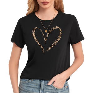 Camiseta de manga corta de algodón suave para mujer, camiseta informal ligera, perfecta para atuendo y actividades diarias de verano - Product Image 2