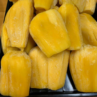 IQF Biologische Diepvries Jackfruit Gesneden Natuurlijk Geel Rijk aan Vitaminen Uit Vietnam Aangepaste Logo Vacuümverpakking Waterbehoudende Verpakking