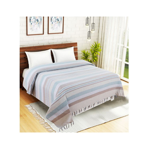 Ensemble de couette King Size de luxe 100% coton Draps de lit solides de style moderne avec taies d'oreiller Prix de gros direct de l'Inde - Product Image 1