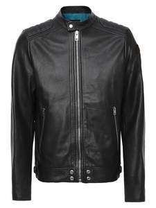 High Quality Custom <b>Men's</b> <b>Biker</b> <b>Jacket</b> Brown Genuine Leather Motorcycle Classic Style Hooded Stand Collar Satin Includes Custom - Product Image 3