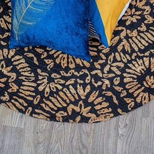 Mantel Individual Redondo de Corcho Natural Premium con Diseño Floral Impreso, Resistente al Calor, Ecológico, para Decoración de Mesa de Comedor - Product Image 4