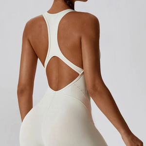 OEM Hot Selling Workout Bodysuit <b>Rompers</b> One Piece Gym Fitness Scrunch Jumpsuits Women Yoga Jumpsuit For Ladies - Product Image 5