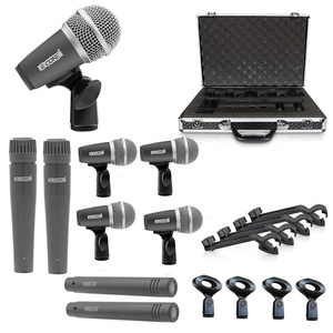 5Core Drum Mic Kit 9 Pcs Kick Bass Tom Snare Dynamic <b>Microphone</b> Instrument Mics Set - Product Image 1