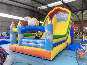 Castillo Hinchable Unicornio Comercial con Tobogán, Bounce House Duradero para Alquiler Fiestas Exteriores Infantiles - Product Image 2