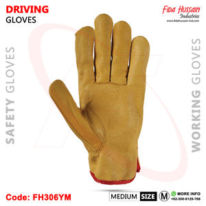 ถุงมือหนังแพะสำหรับอุตสาหกรรมถุงมือ2025แบบไม่มีสายรัดนิ้วโป้งพร้อมถุงมือจับอย่างดี - Product Image 3