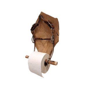 Nouvel arrivage de porte-serviettes en papier hygiénique en bois fait à la main Ensembles de salle de bain Porte-serviettes en papier de cuisine élégant et unique - Product Image 6