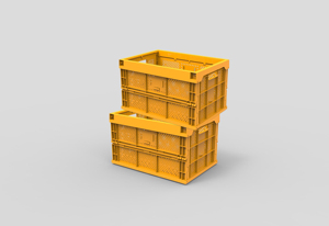 SB TECH OEM Korean Double Collapsible Eco-Friendly PP Multifunctional Storage <b>Box</b> Foldable Stackable 56L Capacity Clothing - Product Image 4