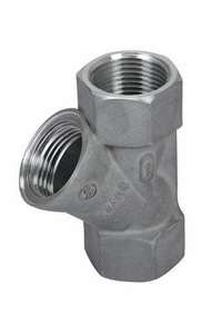 Premium DN10 Y type crépine vanne eau et huile tuyau filtre en acier inoxydable fonte filetage femelle té fournisseur d'usine - Product Image 4