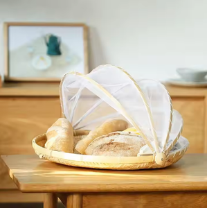 Natural Bamboo Eco-Friendly <b>Round</b> Serving Tray with <b>Cover</b>-Reusable Stylish & Practical for Everyday Kitchen Dining Entertaining - Product Image 4