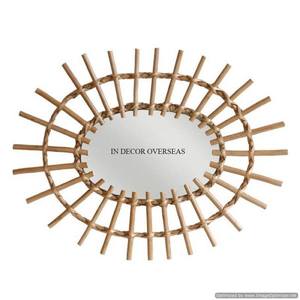 Wholesale Bulk Selling Unique Antler Designer Heavy Duty Metal Framed Round Shape Wall <b>Mirror</b> Home And Hotel Decor Supplies - Product Image 3