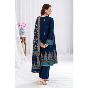 Vestido Salwar Kameez informal de secado rápido ligero de 3 piezas de calidad superior para mujer, novedad de 2025 - Product Image 2