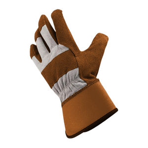 ถุงมือหนังวัวแบบแยกชิ้นของแคนาดาพร้อมซับในผ้าฝ้ายการป้องกันทางอุตสาหกรรมเพื่อความปลอดภัยอย่างหนักสำหรับคนงานและชาวสวน - Product Image 3