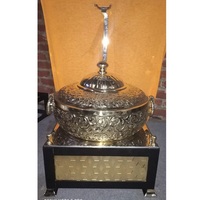 Neuheiten: Glänzend Polierter Goldener Edelstahl-Chafing-Dish, Gasbetriebener Buffet-Server für Hotel- und Catering-Einsatz, Speisenwärmer
