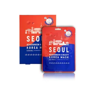 Le masque coréen Beauugreen k-beauty SEOUL contient 20 sortes d'acides aminés et minéraux essentiels 23g de haute qualité et offre spéciale